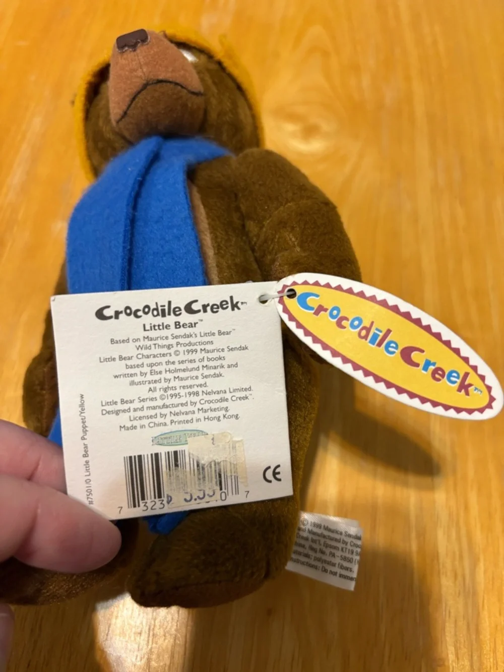 Vintage Maurice Sendak Little Bear Plush - Picture 6 of 6